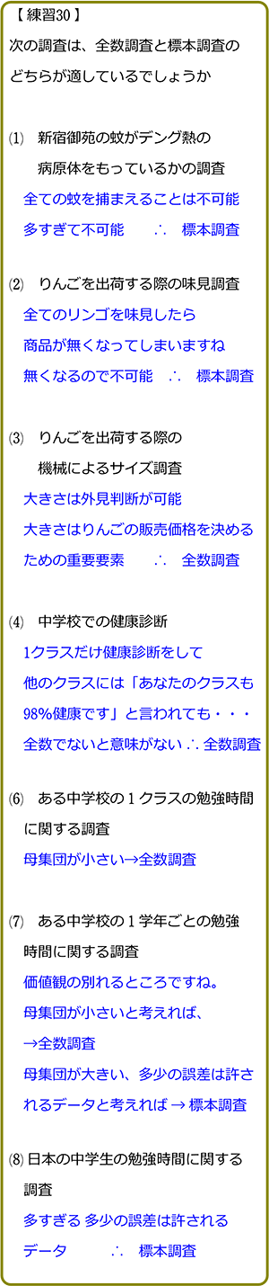 中学数学 標本調査