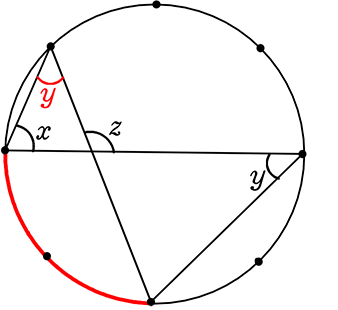 中学数学 円周角 中心角