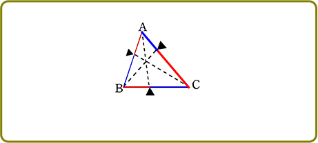 三角形の辺の比のイメージ